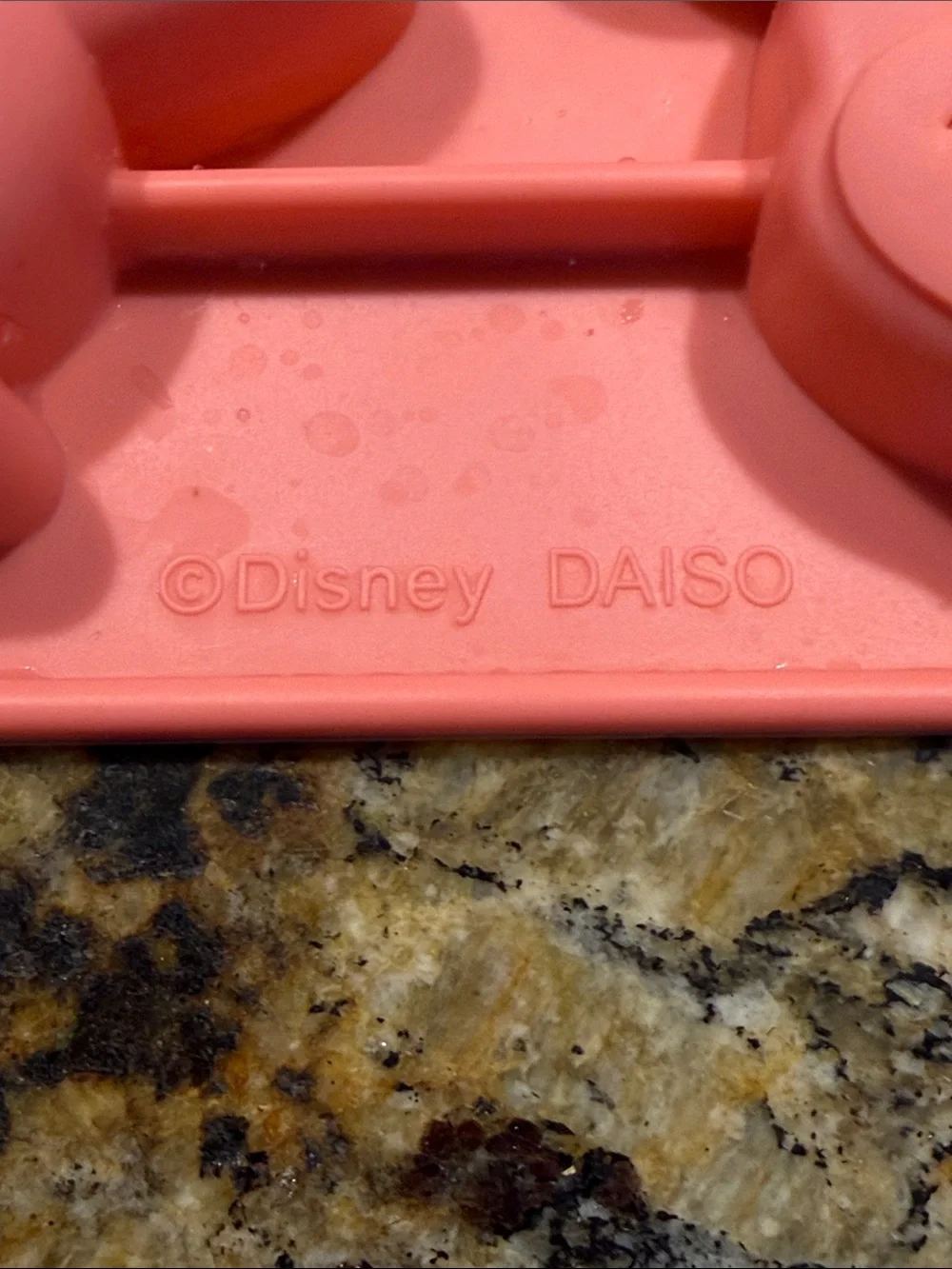 Disney Coral Pink Mickey Mouse Silicone Mold Tray